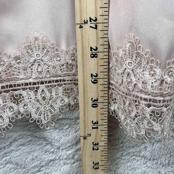 ALICE MCCALL Blush Slip Mini Dress Sz 4 Lace hem - Picture 6 of 15